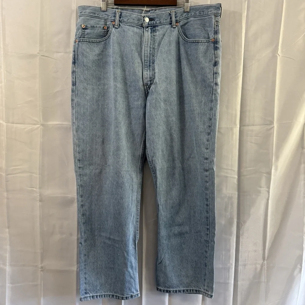 Levi's 550 Jeans Mens 42x30 Fits‎ 41x29 Blue Denim Relaxed Straight Leg Red Tab